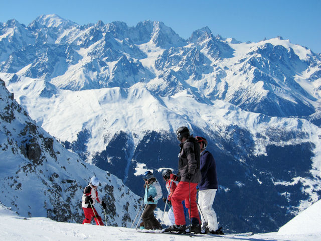 Een blik op de wintersportoorden in  Valais
