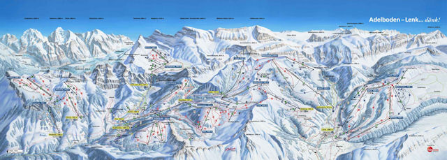 Ski and Snowboard on the pistes at Lenk i. S.