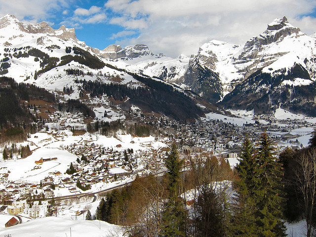 Ski Engelberg by train