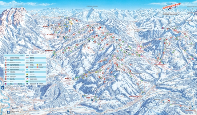 Ski and Snowboard using the Kitzbühel trail map