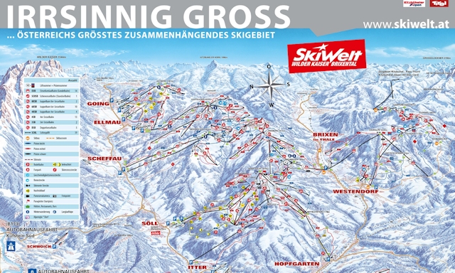 Ski and Snowboard on the pistes at Brixen im Thale