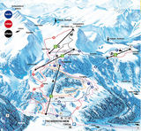 Tschiertschen ski trail map