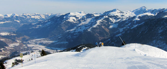 View of winter sports resort in Bern