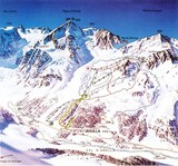 Arolla ski trail map