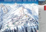 Bellwald ski trail map