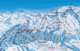 Grächen ski trail map