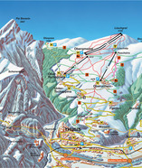 Thusis ski trail map