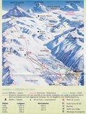 La Forclaz ski trail map