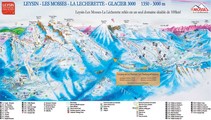 Les Mosses ski trail map