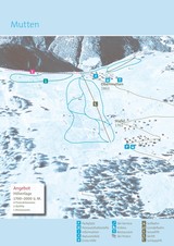 Obermutten ski trail map