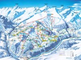 Obersaxen ski trail map