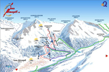 Saas-Almagell ski trail map
