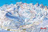 Saas-Fee ski trail map