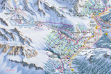 Saas-Grund ski trail map