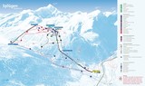 Splügen ski trail map