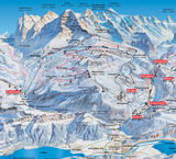 Wengen ski trail map